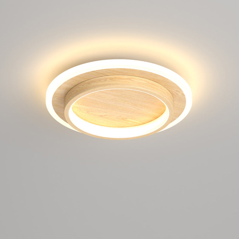 Modern Round LED Flush Ceiling Light – Halo Ring Low Profile Fixture