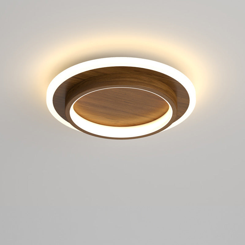 Modern Round LED Flush Ceiling Light – Halo Ring Low Profile Fixture