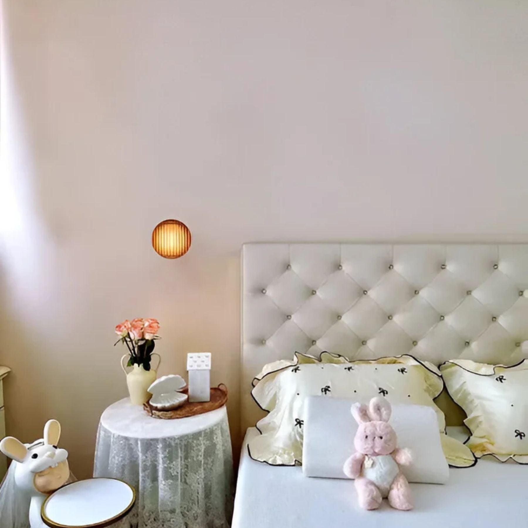 Ribbed Round LED Wall Light