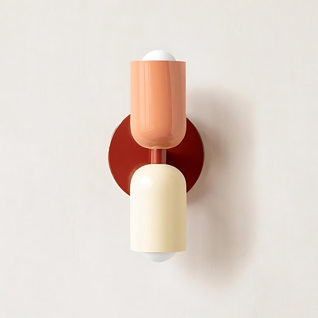 Colour Block Capsule Wall Light