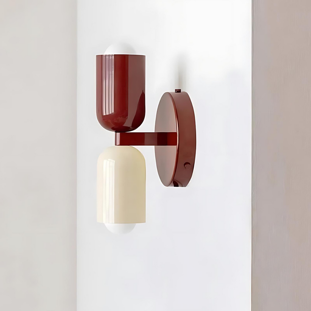 Colour Block Capsule Wall Light