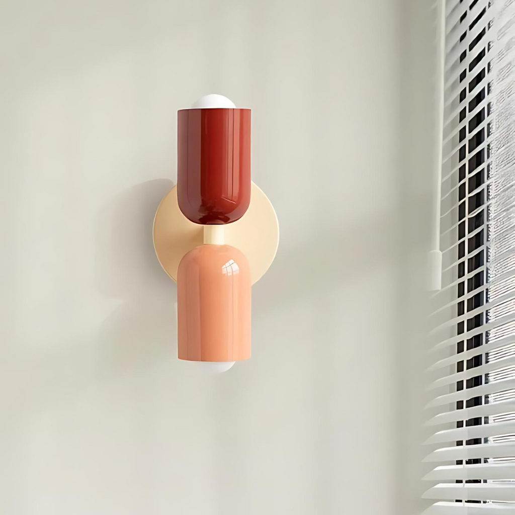 Colour Block Capsule Wall Light