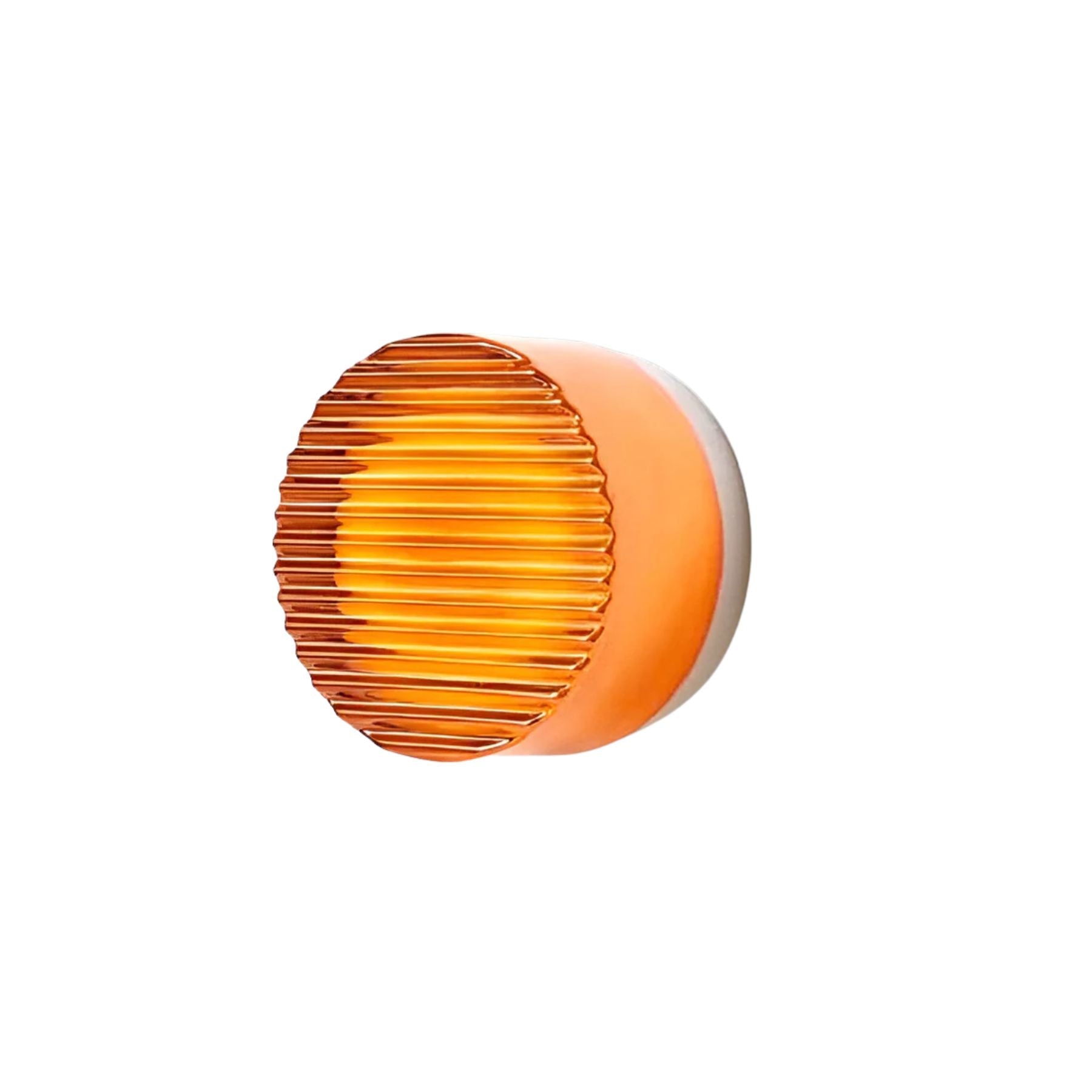 Ribbed Round LED Wall Light