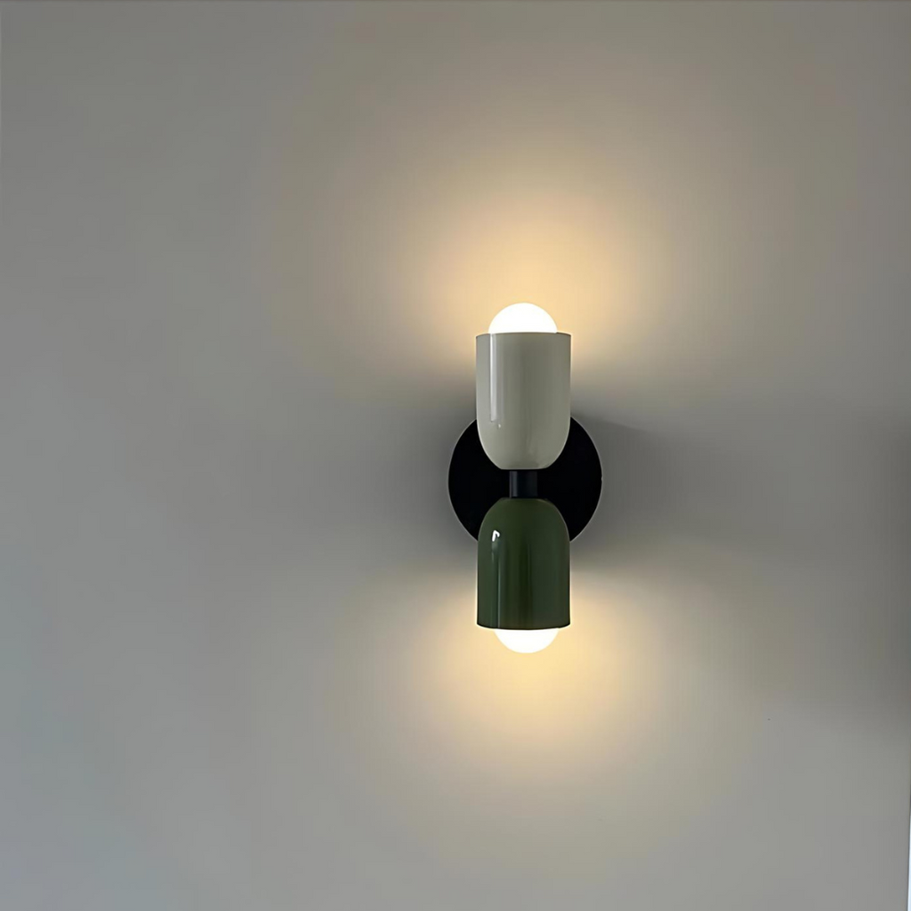Colour Block Capsule Wall Light