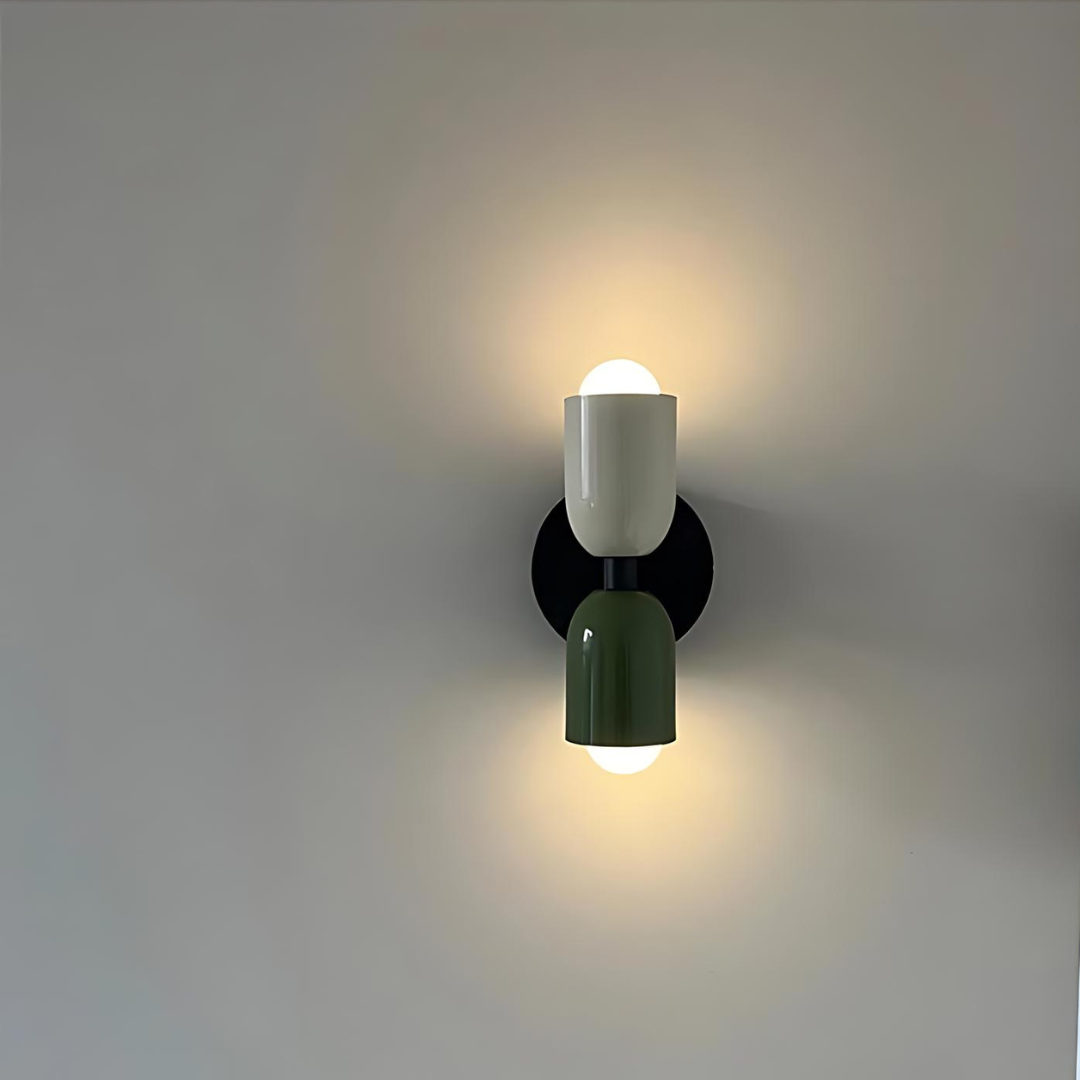 Colour Block Capsule Wall Light