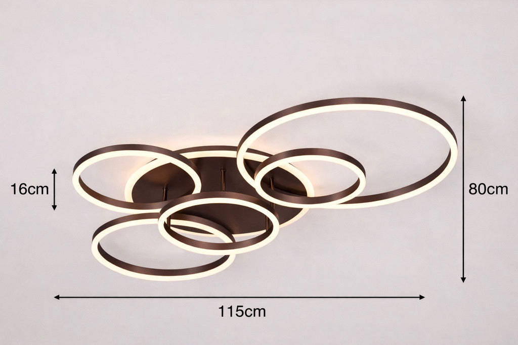 Modern LED Ring Chandelier – Ring Flush Ceiling Light