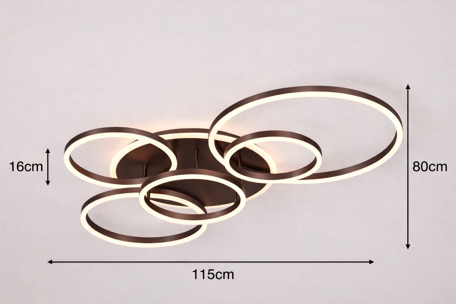 Modern LED Ring Chandelier – Ring Flush Ceiling Light