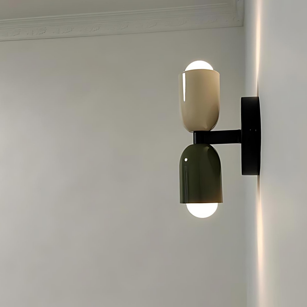Colour Block Capsule Wall Light