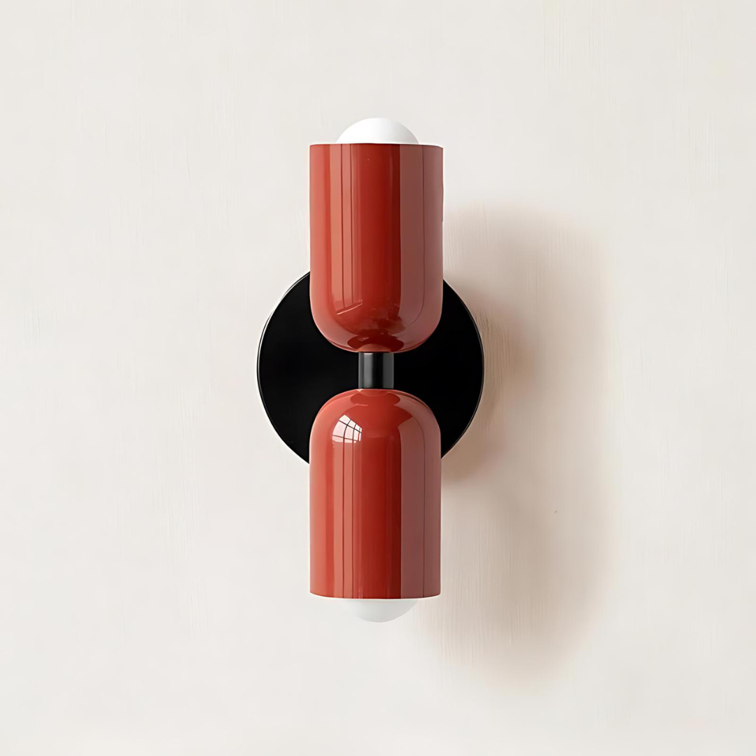 Colour Block Capsule Wall Light