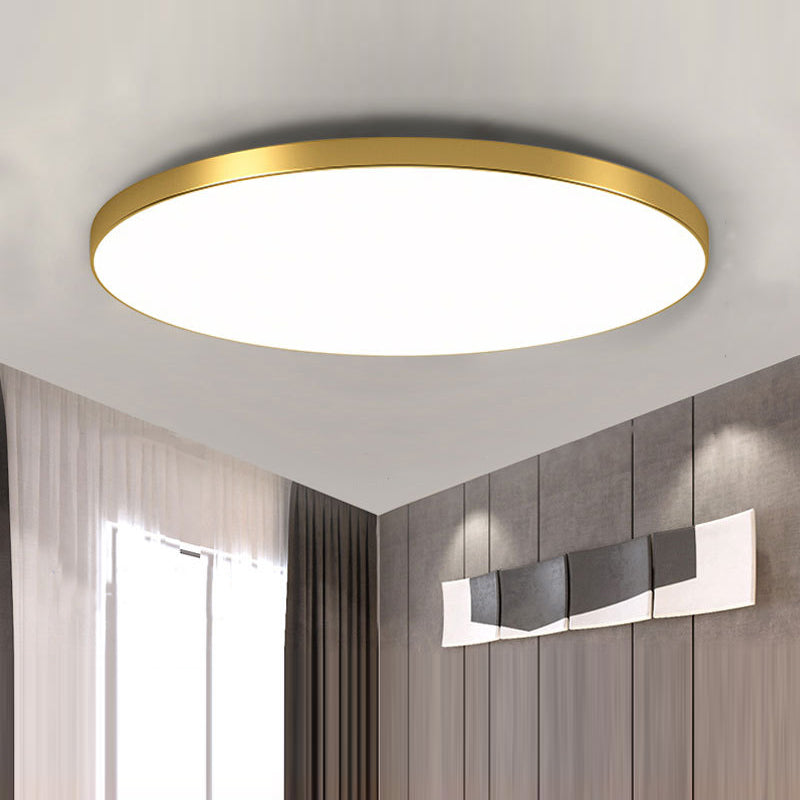 Round LED Flush Mount Light in Minimalist Design for Modern Interiors