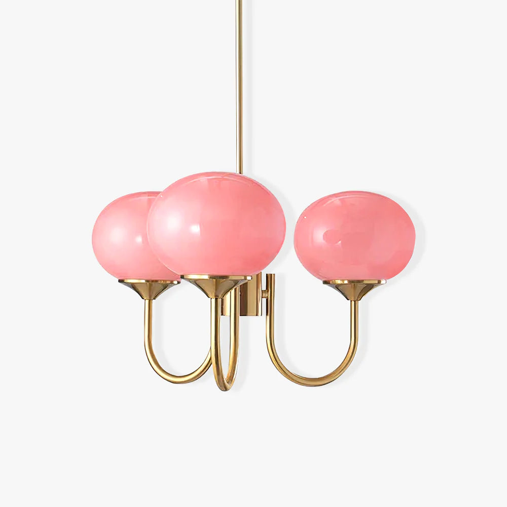 Marshmallow Chandelier – Glass Globe Ceiling Light