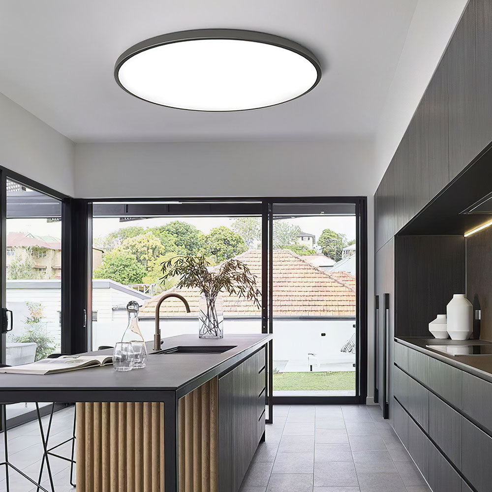 Round LED Flush Mount Light in Minimalist Design for Modern Interiors