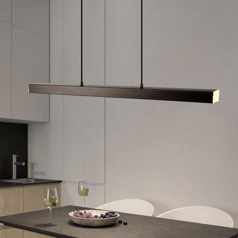 Thala Linear LED Pendant Light – Modern Metal Bar Suspension