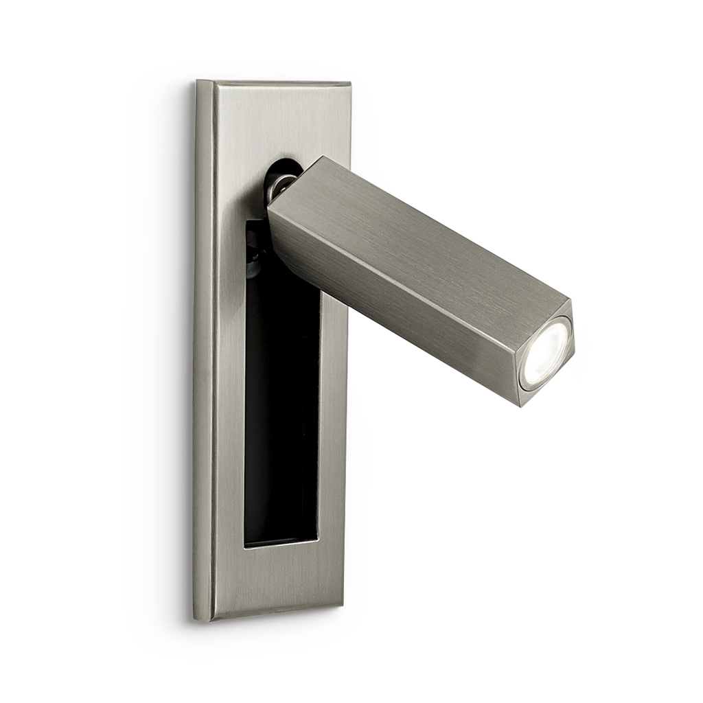 Adjustable LED Wall Reading Light – Rotatable Metal Bedside Sconce