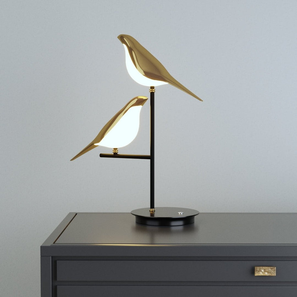Golden Bird LED Table Lamp – Sculptural Modern Accent Light