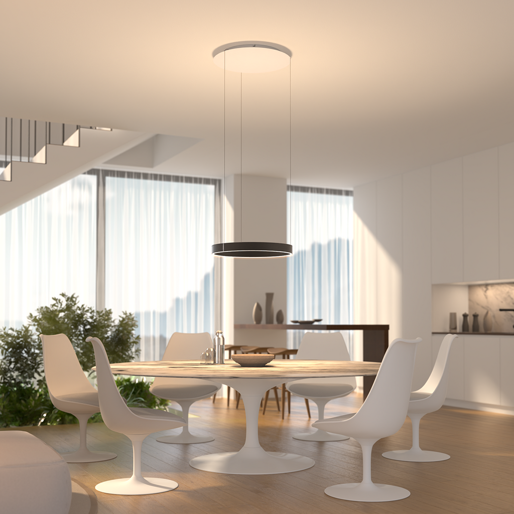 Modern LED Ring Pendant Light for Dining Spaces