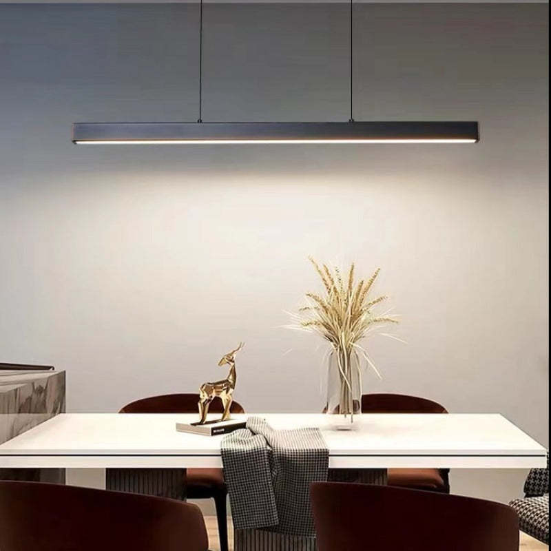 Thala Linear LED Pendant Light – Modern Metal Bar Suspension