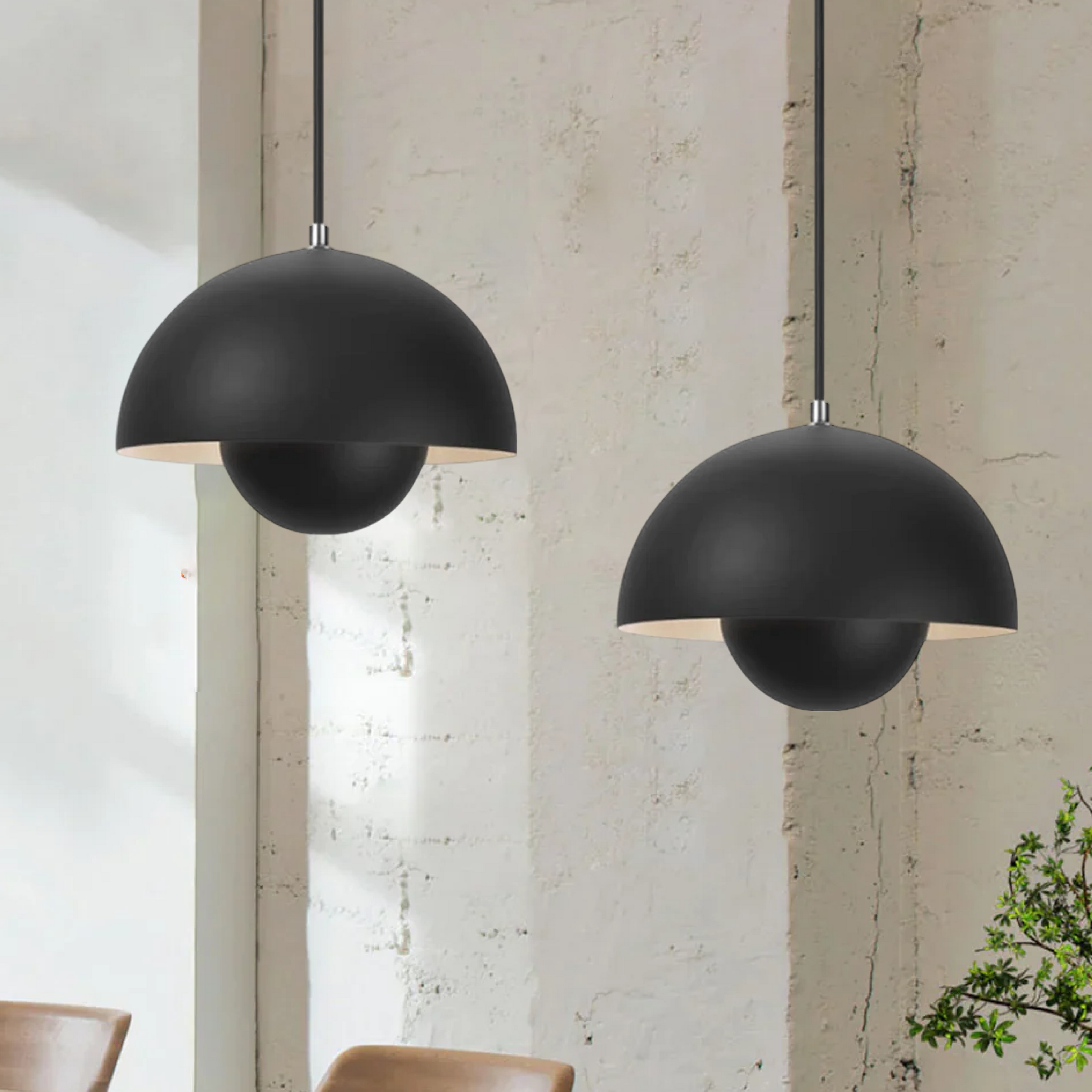 Half Dome Orb Pendant Light