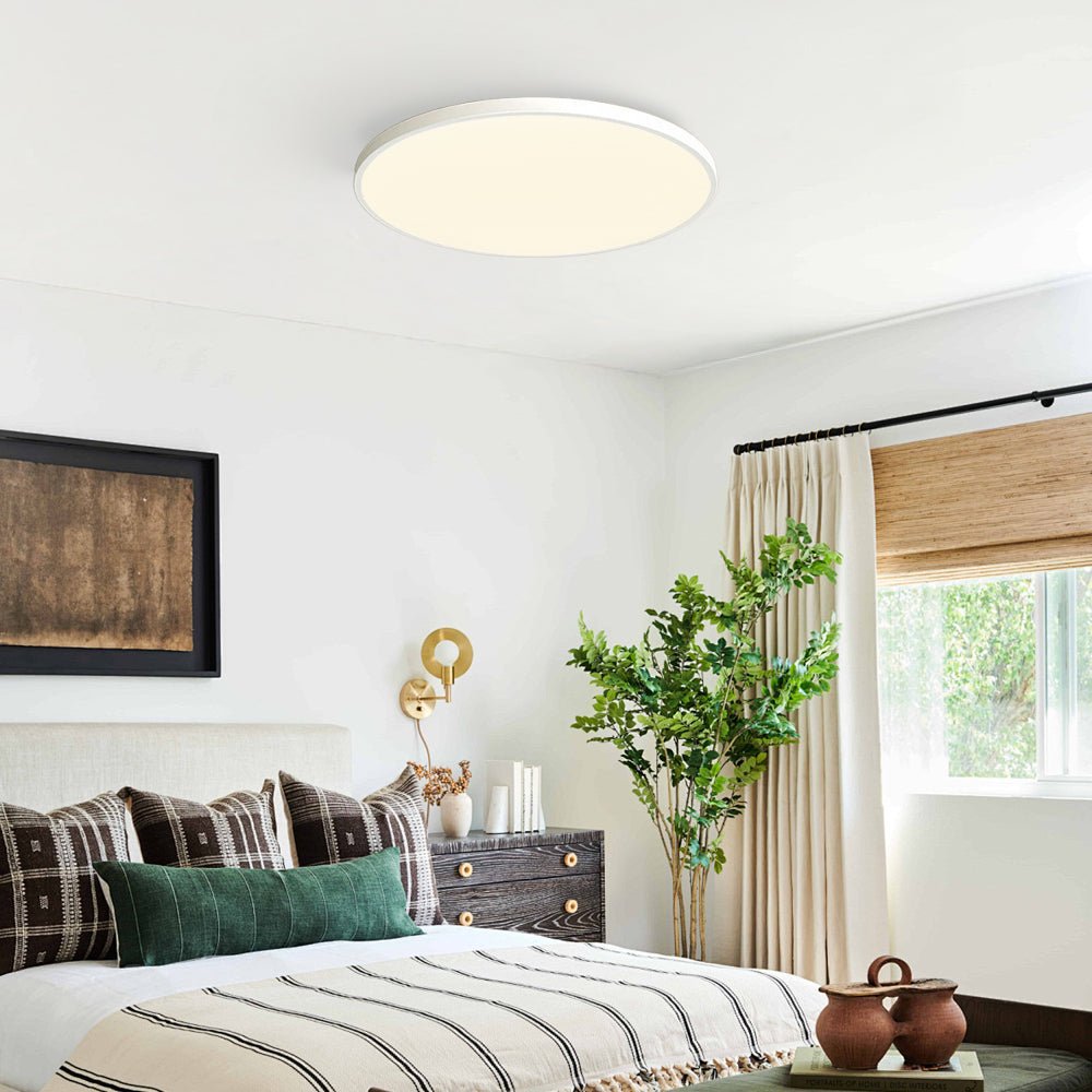 Round LED Flush Mount Light in Minimalist Design for Modern Interiors