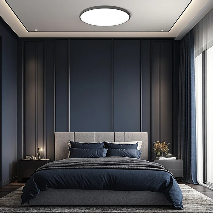 Round LED Flush Mount Light in Minimalist Design for Modern Interiors