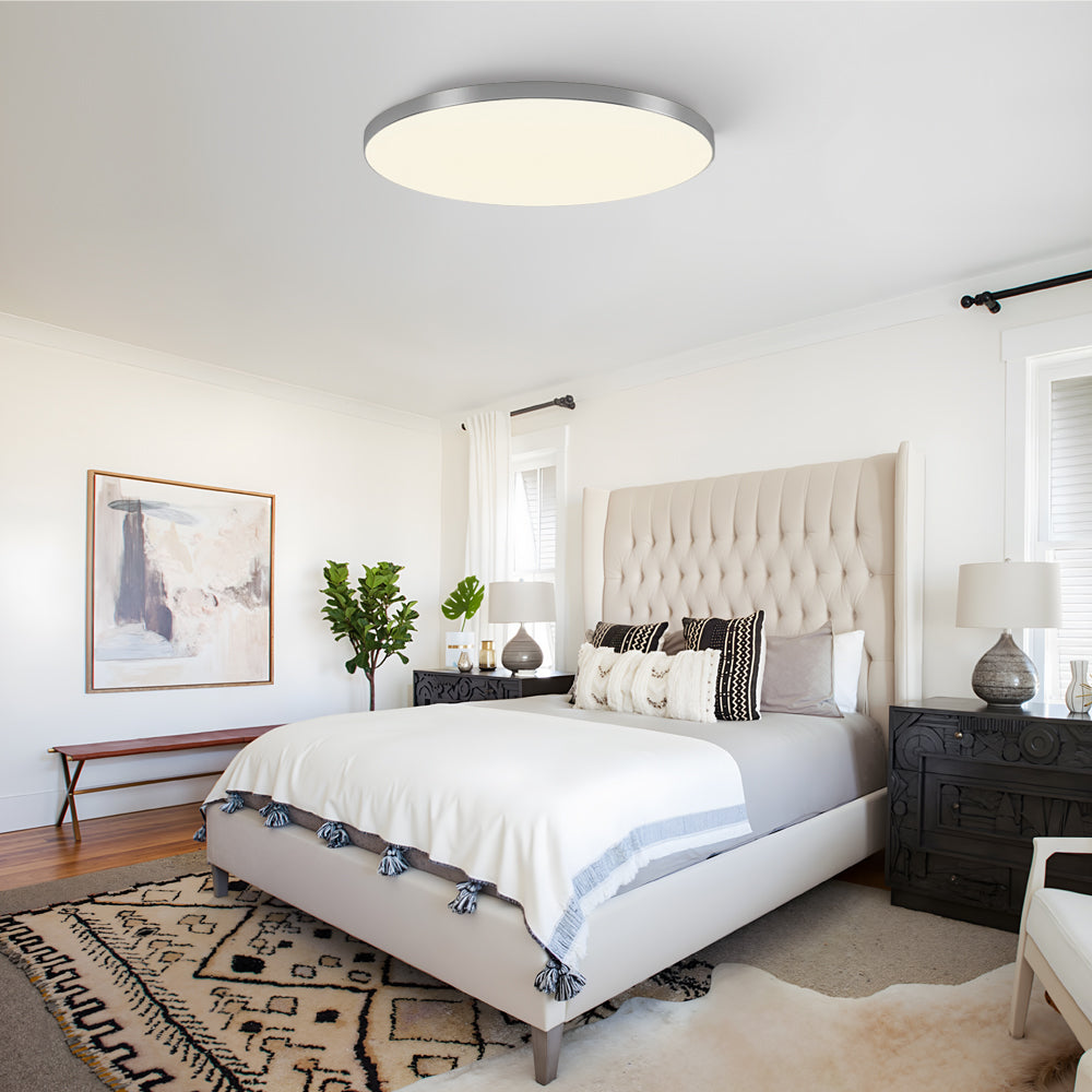 Round LED Flush Mount Light in Minimalist Design for Modern Interiors