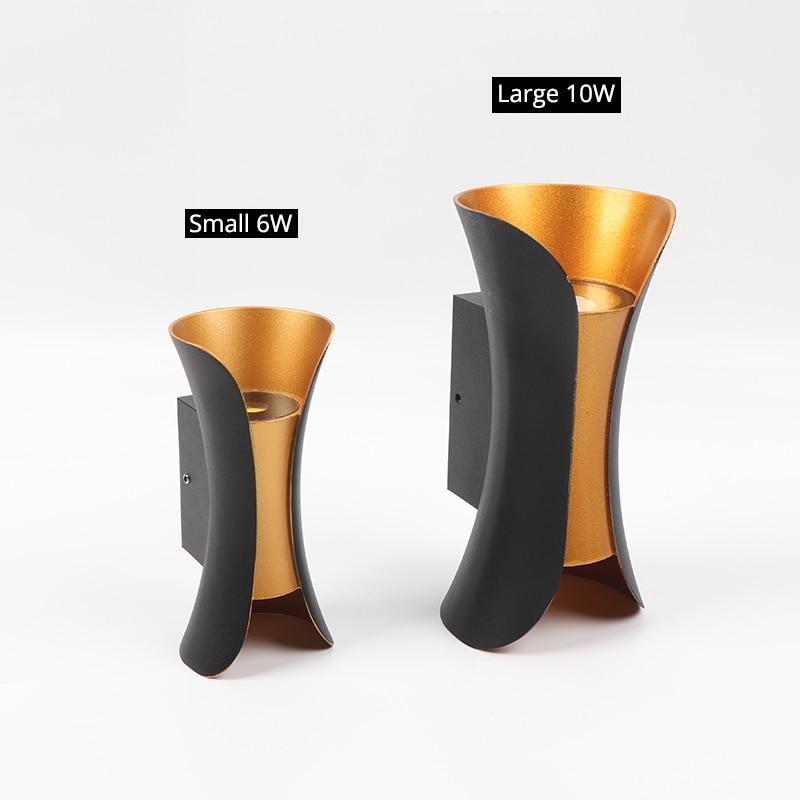 Outdoor LED Up & Down Wall Light – Curved IP65 Waterproof