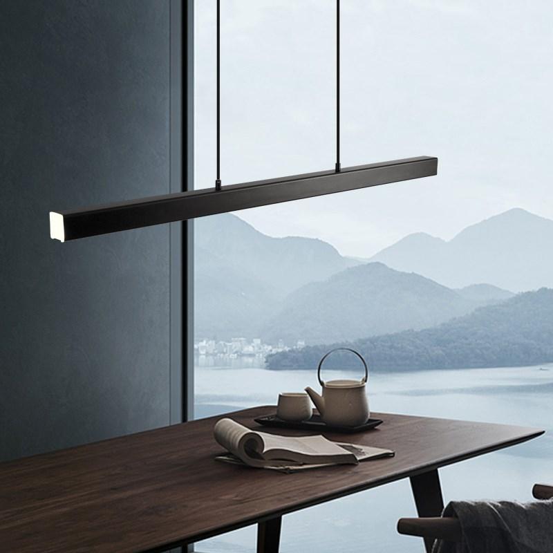 Thala Linear LED Pendant Light – Modern Metal Bar Suspension