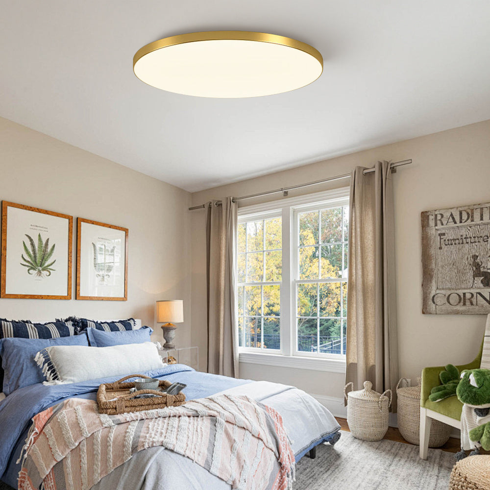 Round LED Flush Mount Light in Minimalist Design for Modern Interiors