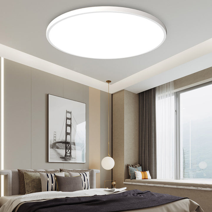 Round LED Flush Mount Light in Minimalist Design for Modern Interiors