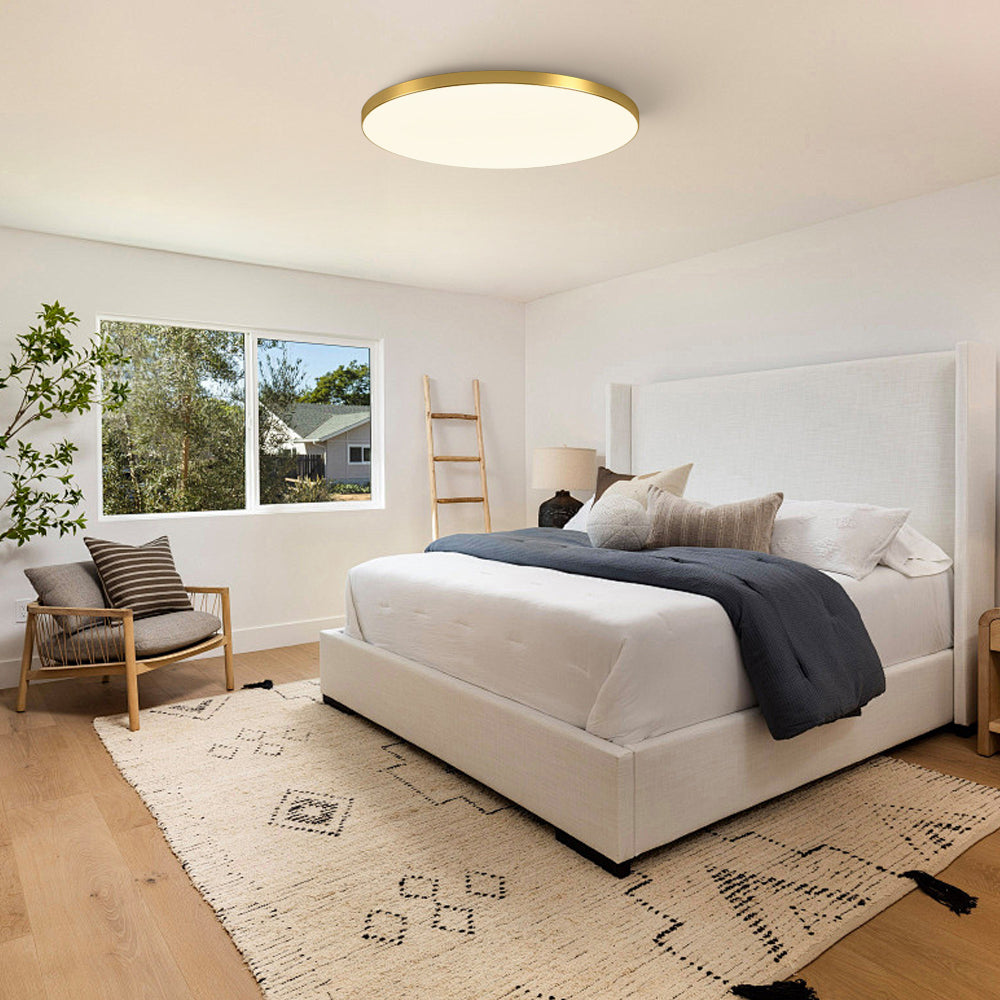 Round LED Flush Mount Light in Minimalist Design for Modern Interiors