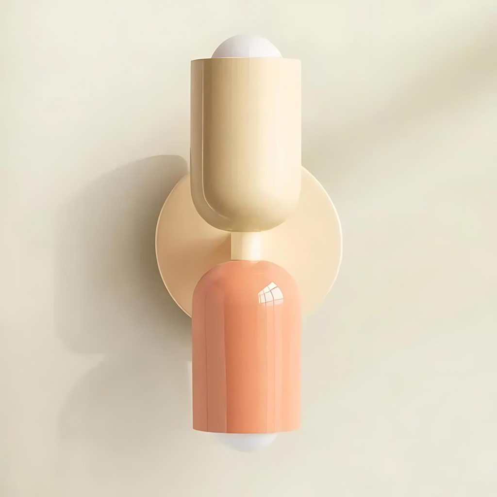 Colour Block Capsule Wall Light