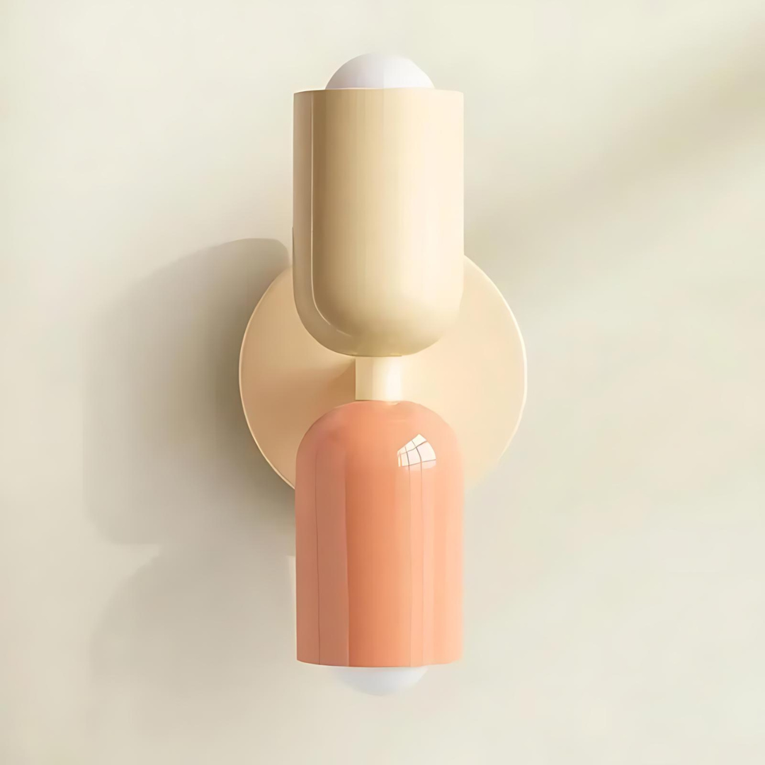 Colour Block Capsule Wall Light
