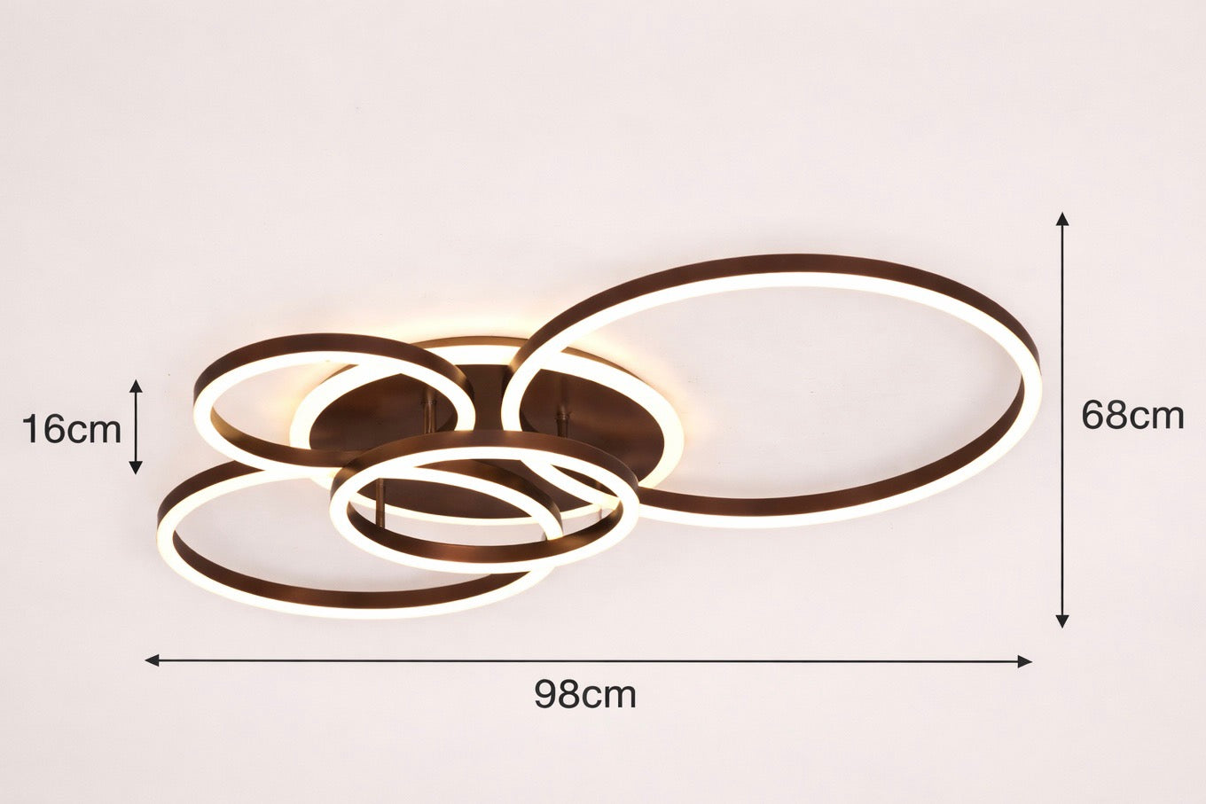 Modern LED Ring Chandelier – Ring Flush Ceiling Light