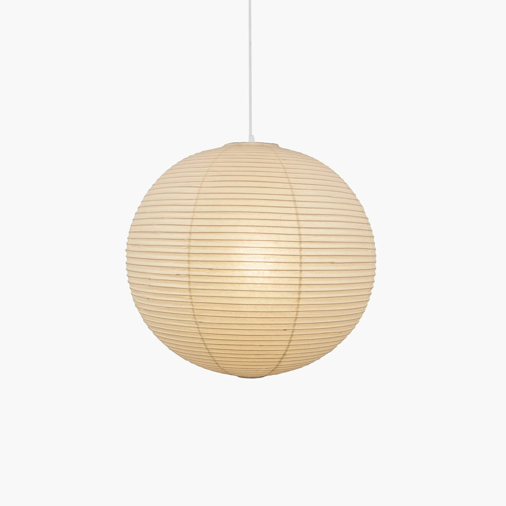 Japanese Paper Globe Pendant Light – Minimalist Rice Paper Ceiling Lamp