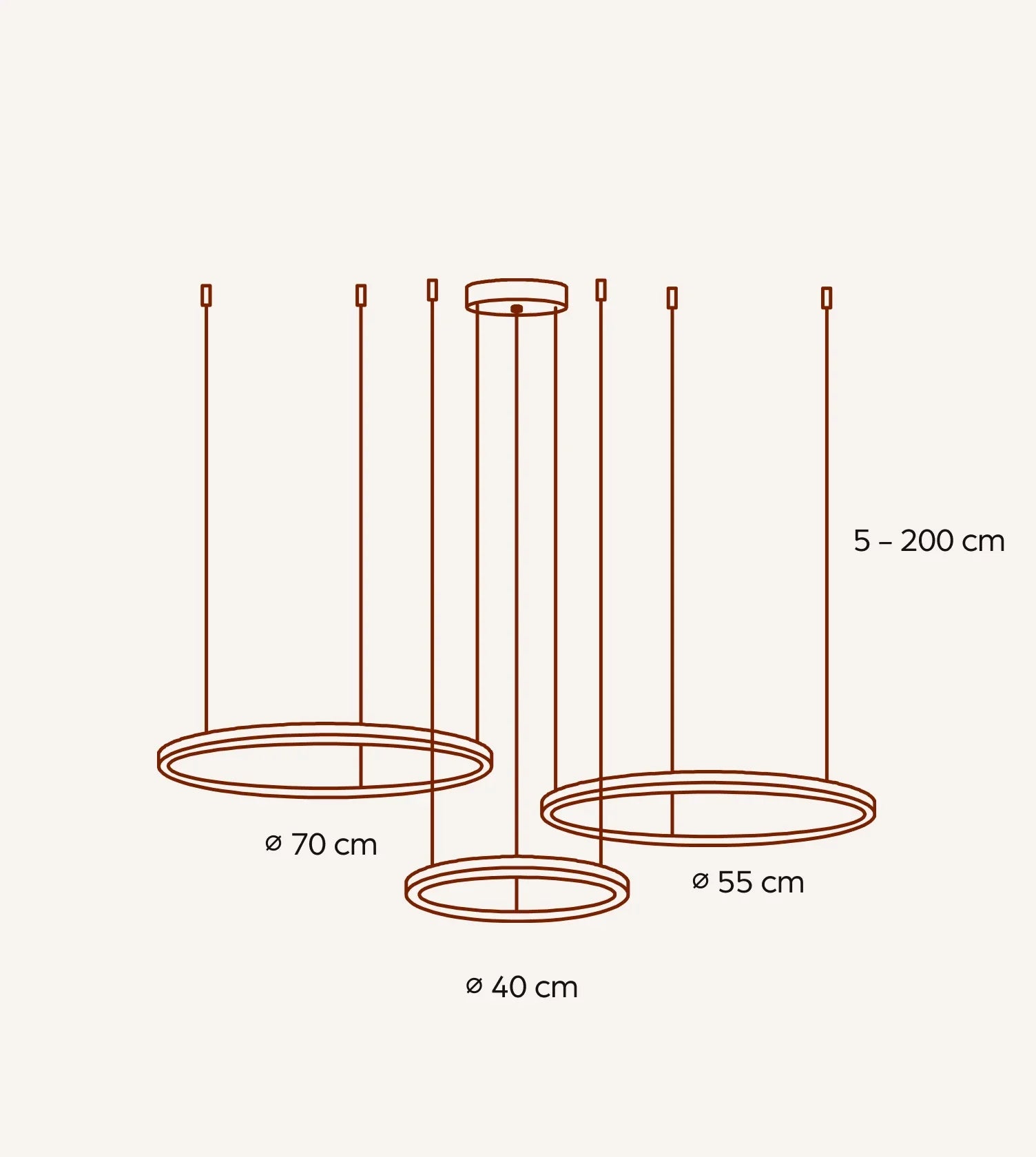 Modern Linear Ring Pendant Light – Slim LED Suspension for Dining Spaces