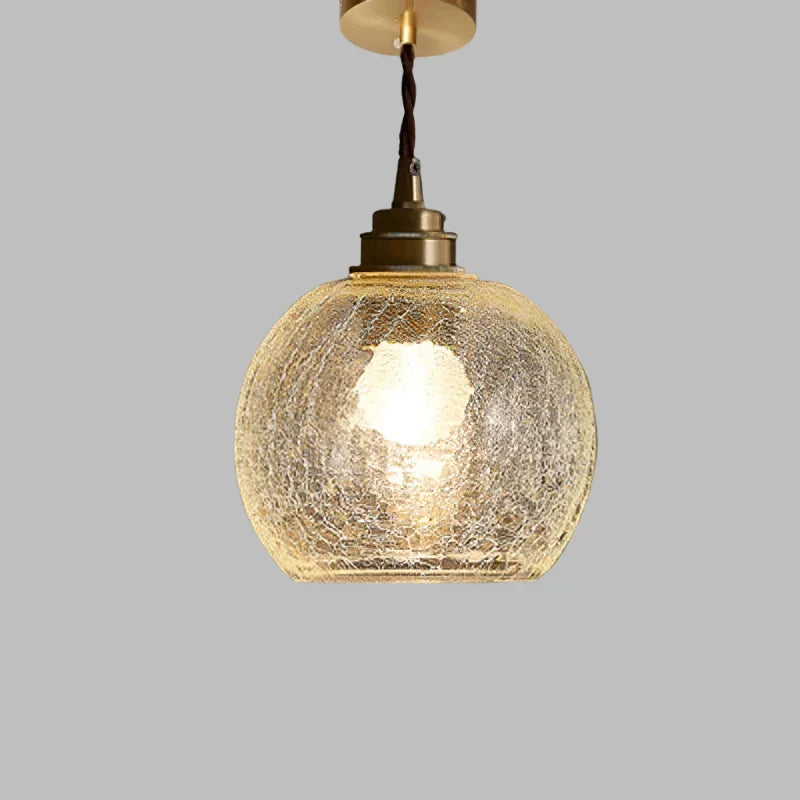 Faceted Crystal Glass Pendant Light