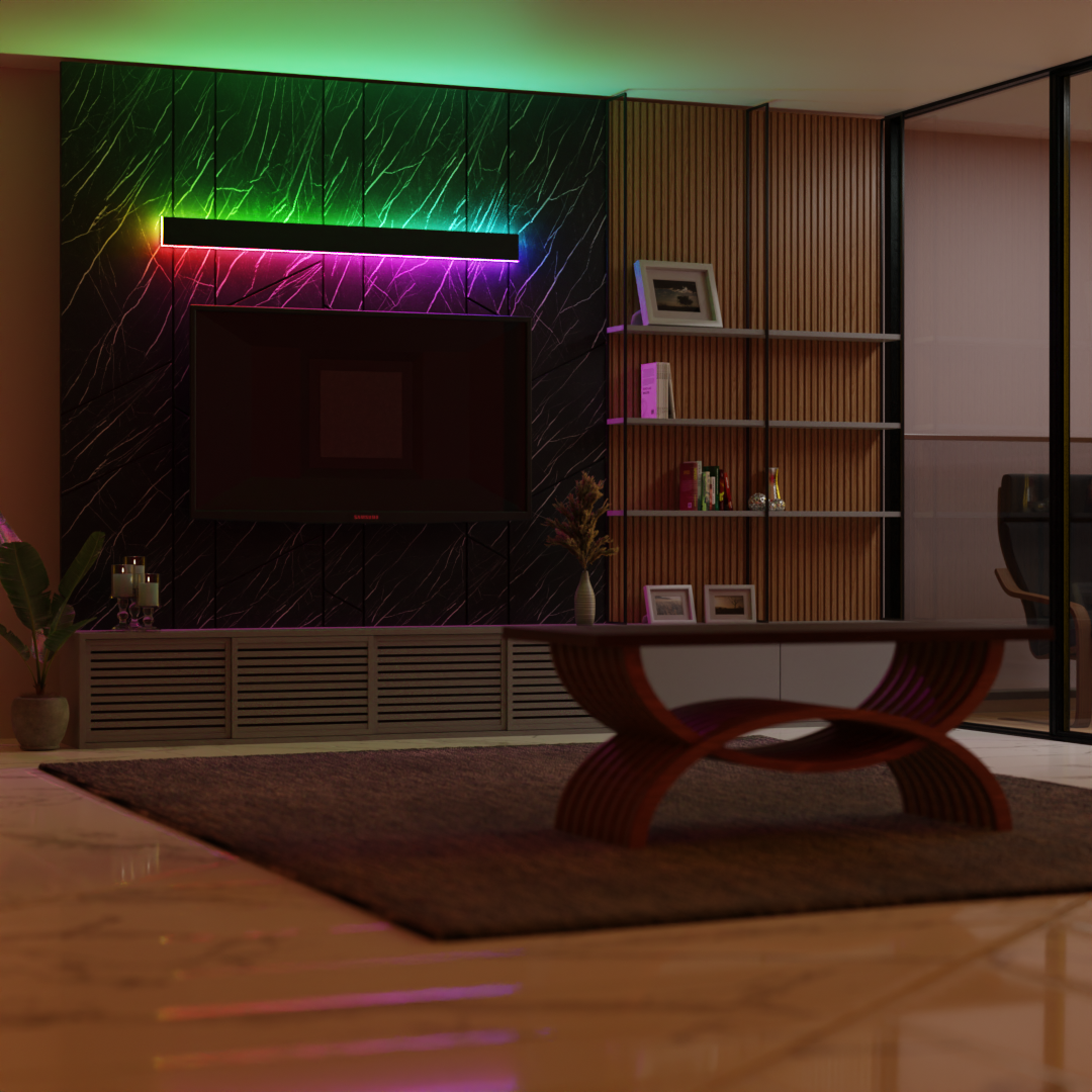 Minimalist Linear LED Outdoor Wall Light - Waterproof Wall Mount for Porch and Exterior Use