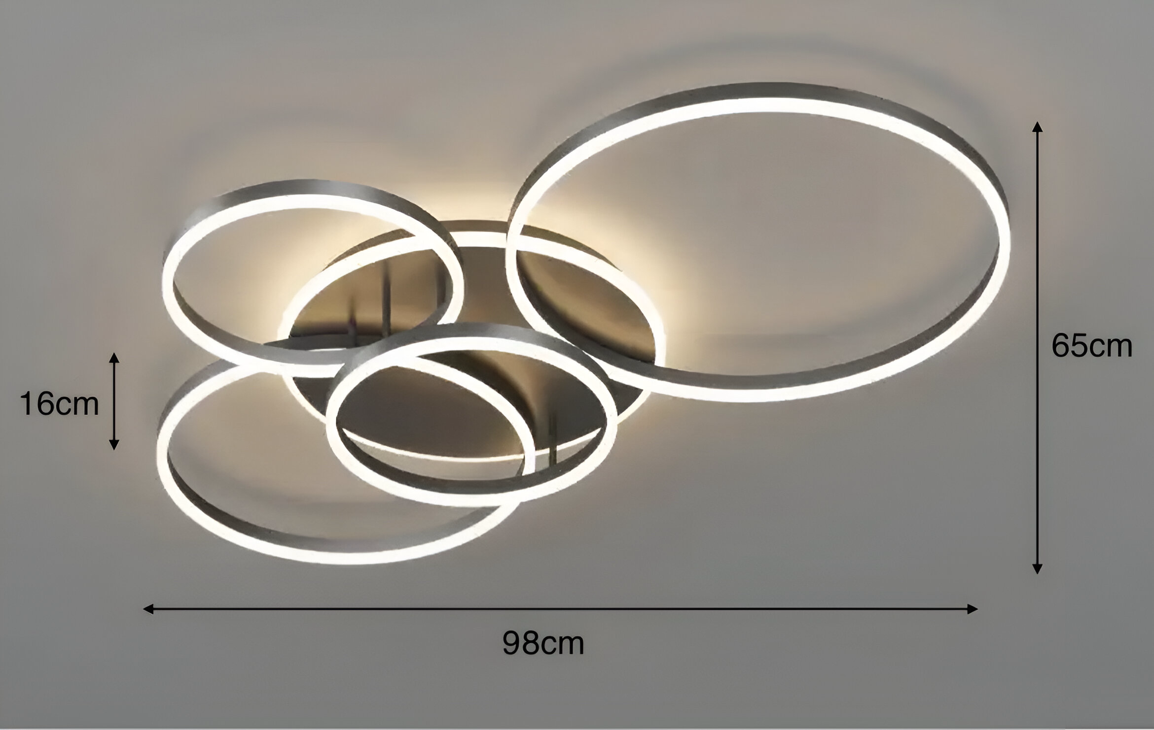 Modern LED Ring Chandelier – Ring Flush Ceiling Light