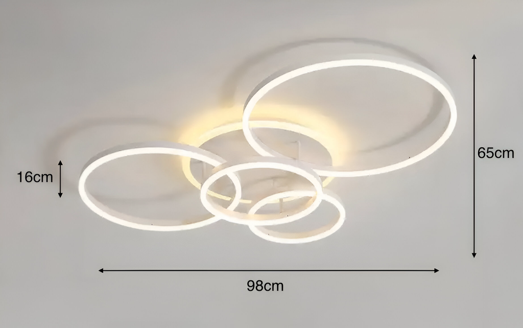 Modern LED Ring Chandelier – Ring Flush Ceiling Light
