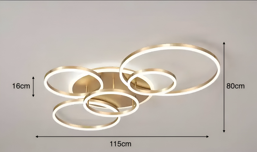 Modern LED Ring Chandelier – Ring Flush Ceiling Light