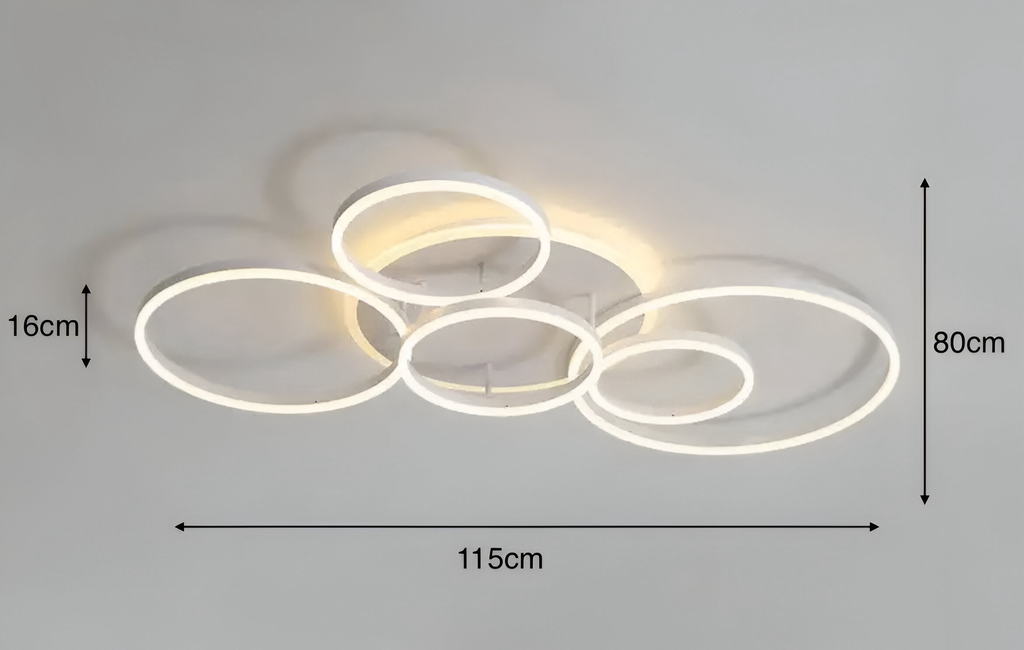 Modern LED Ring Chandelier – Ring Flush Ceiling Light