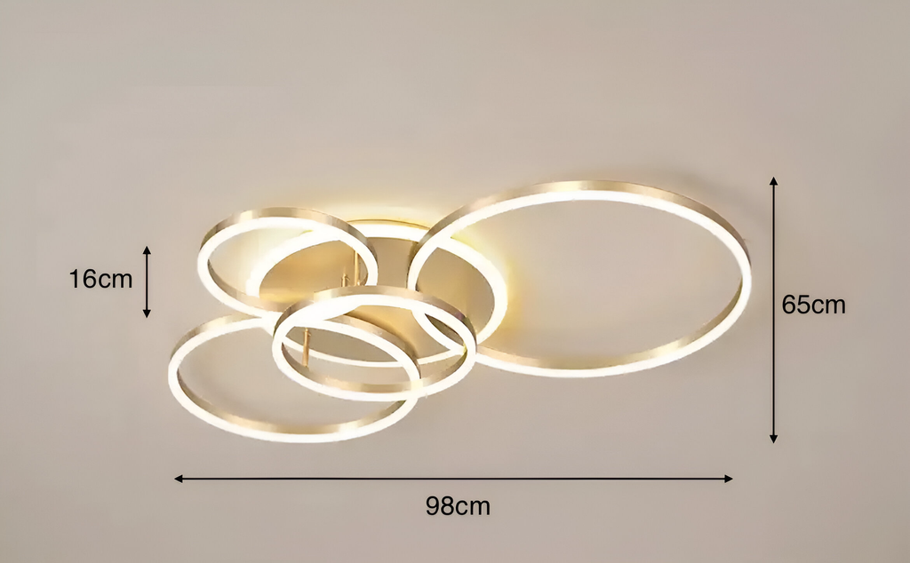 Modern LED Ring Chandelier – Ring Flush Ceiling Light