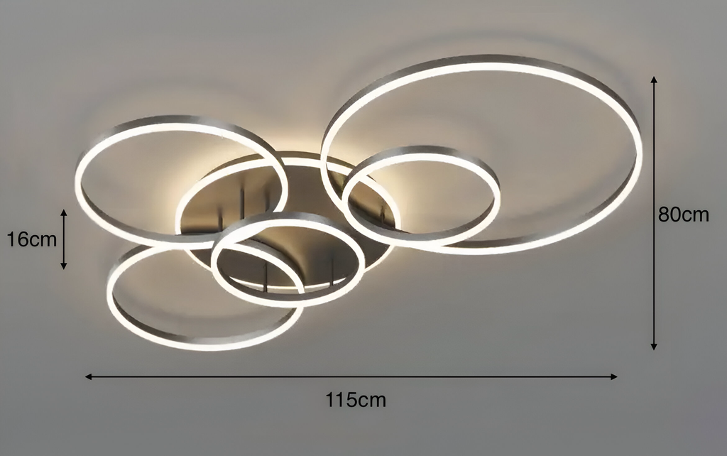 Modern LED Ring Chandelier – Ring Flush Ceiling Light