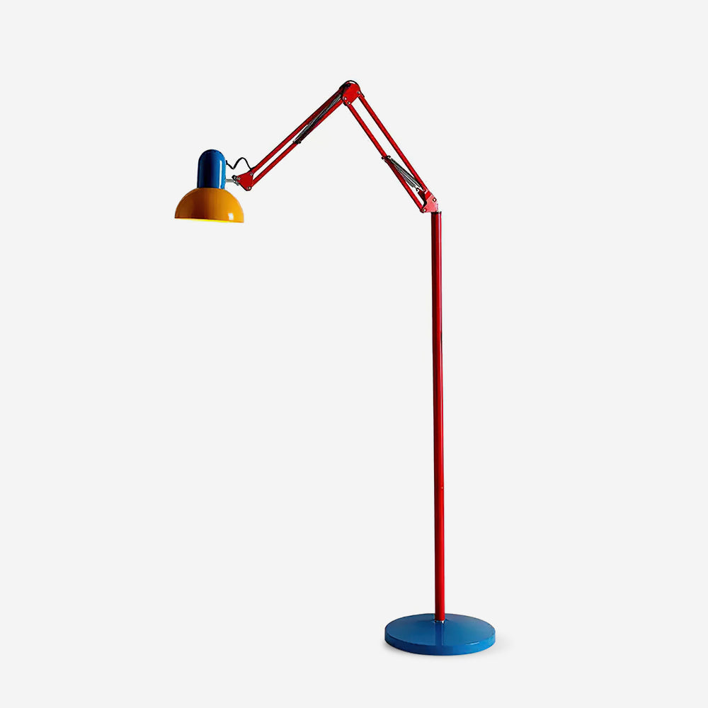 Memphis Adjustable Floor Lamp – Color Block Articulated Standing Light