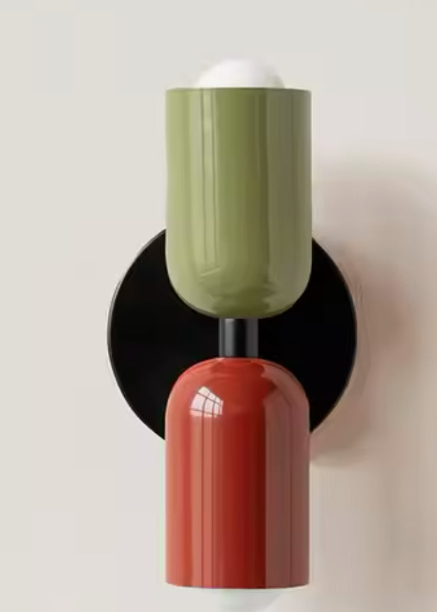 Colour Block Capsule Wall Light