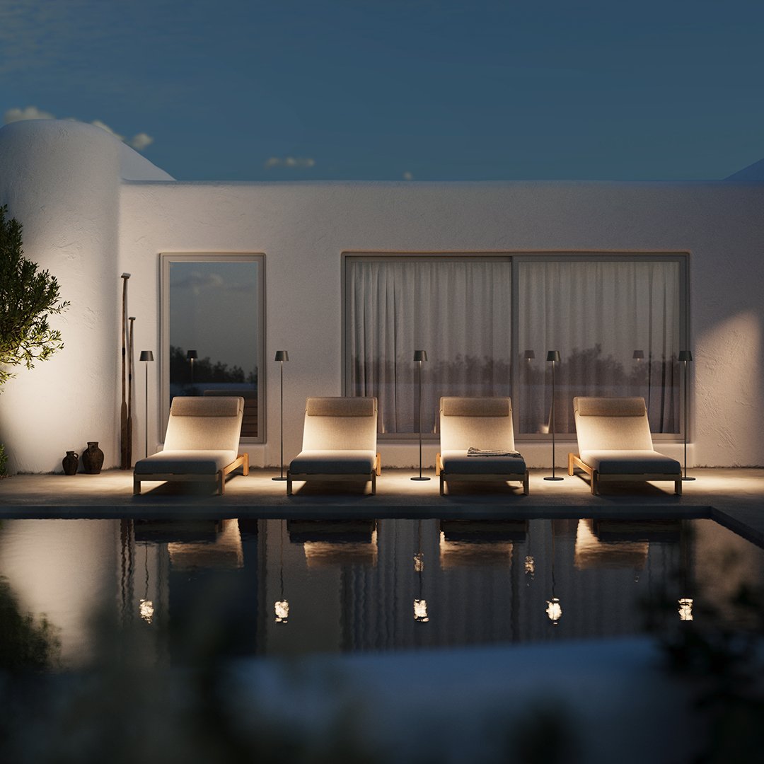 Modern Minimalist Floor Lamp – Slim Metal Standing Light