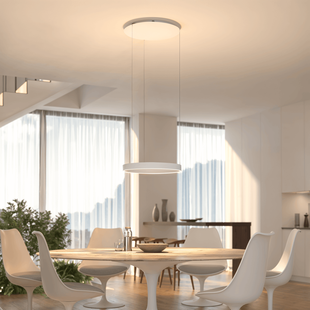 Modern LED Ring Pendant Light for Dining Spaces