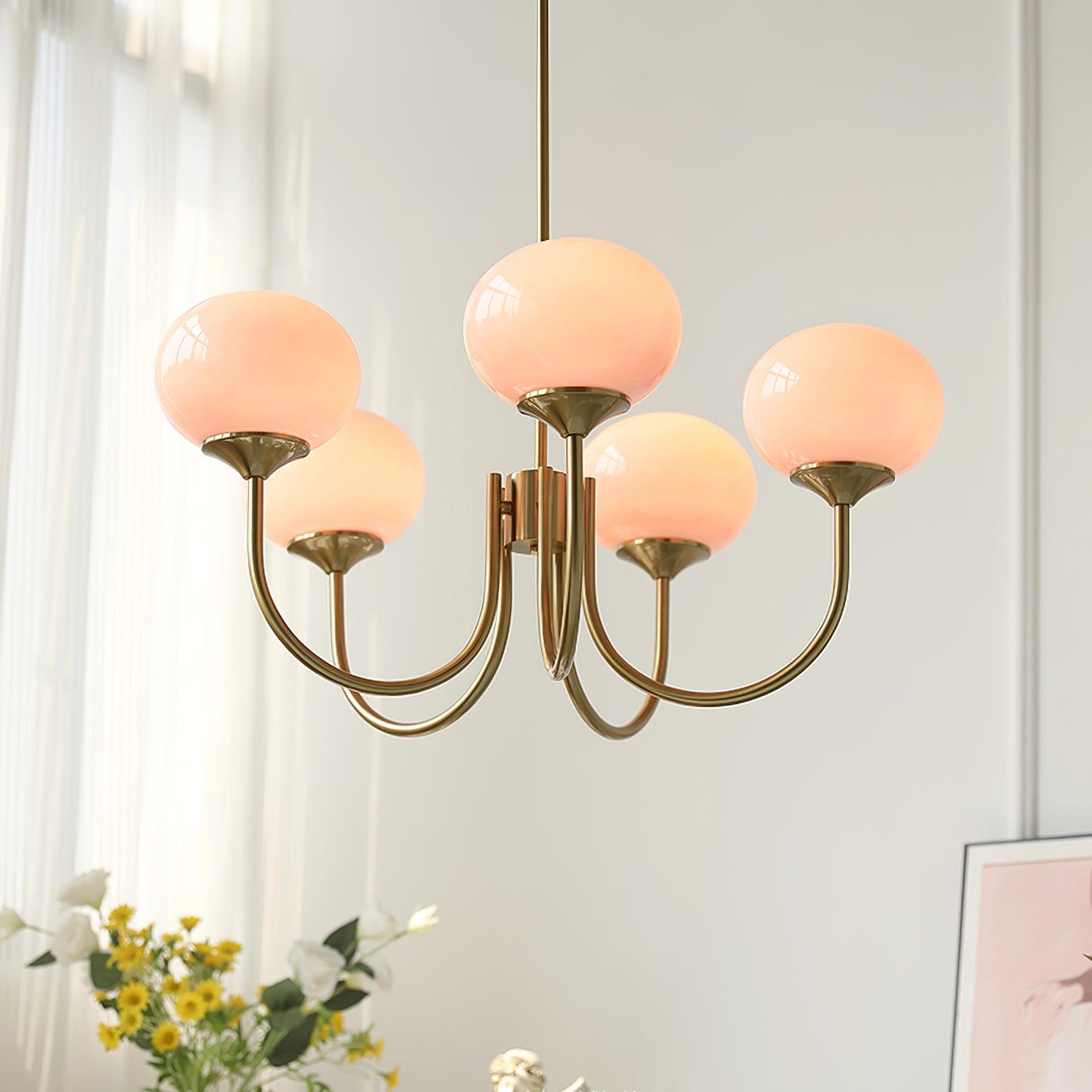 Marshmallow Chandelier – Glass Globe Ceiling Light