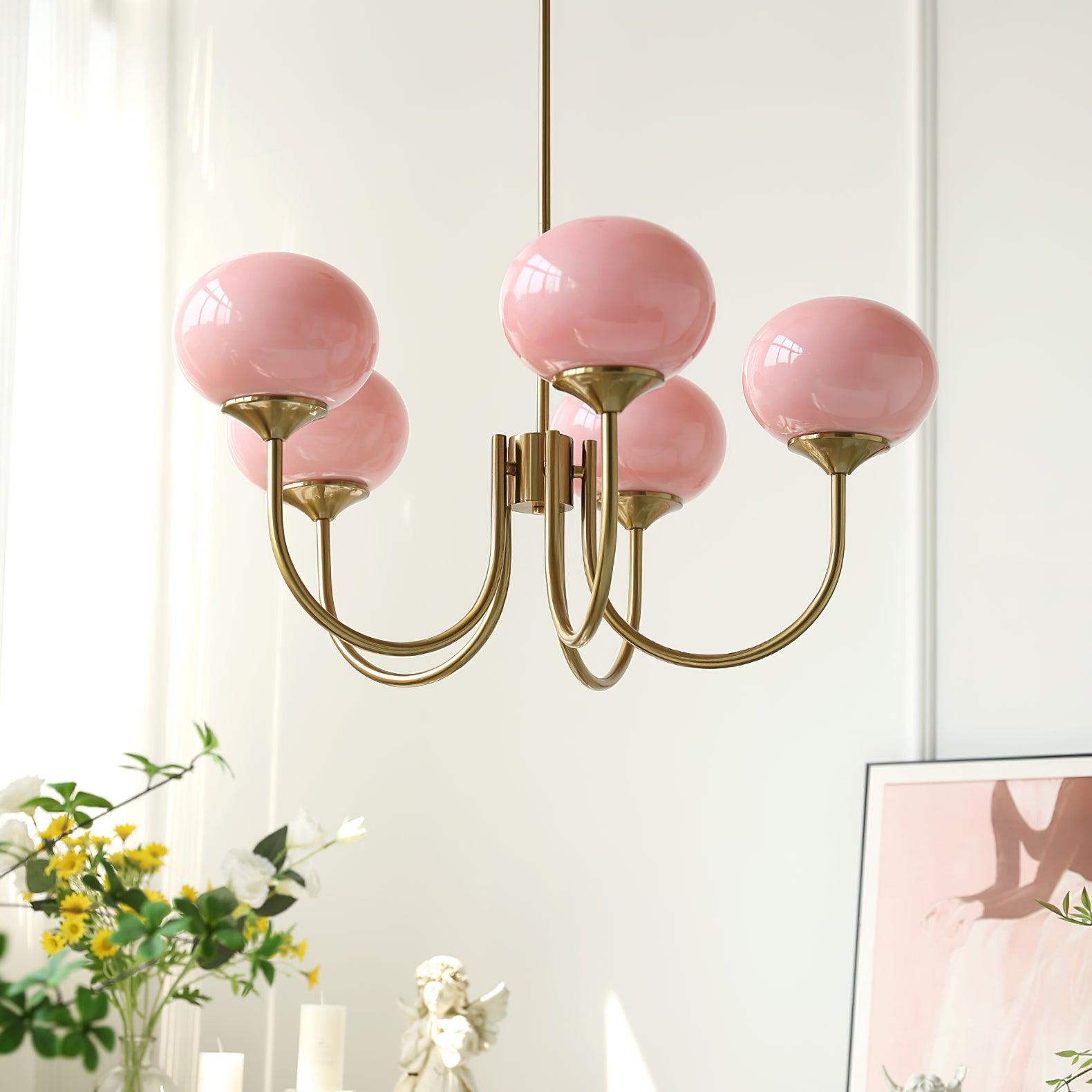 Marshmallow Chandelier – Glass Globe Ceiling Light