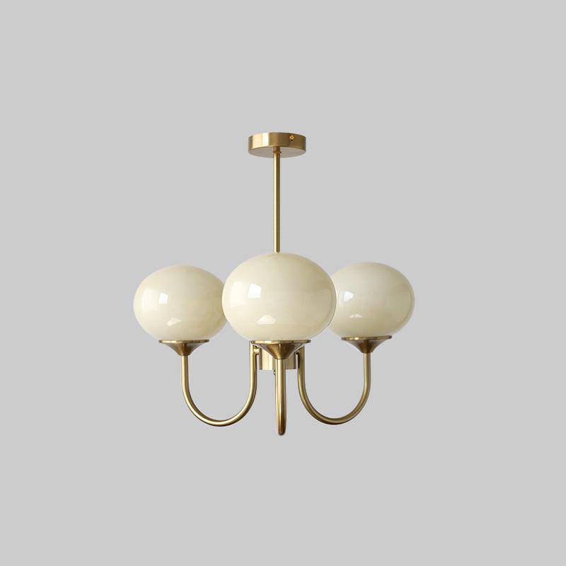 Marshmallow Chandelier – Glass Globe Ceiling Light